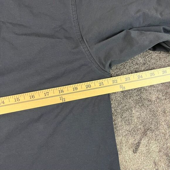 Bylt Drop Cut L/S Hooded Henley Long Sleeve Navy Blue Men's XL Pullover Stretch - Picture 8 of 11